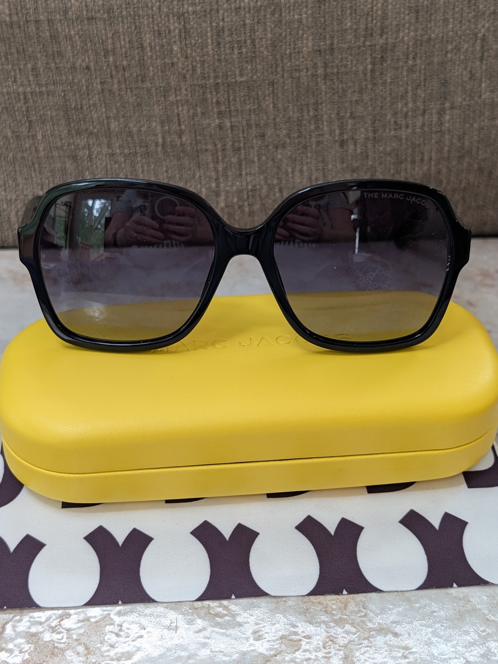 Marc Jacobs Black Oversized Women's Sunglasses
